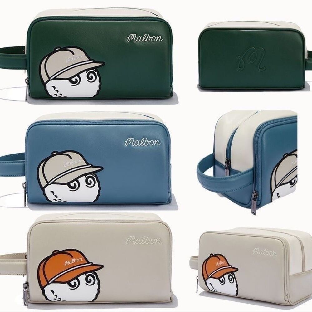 New MALBON Golf Clutch Bag Double Layer Waterproof Portable Handbag Unisex